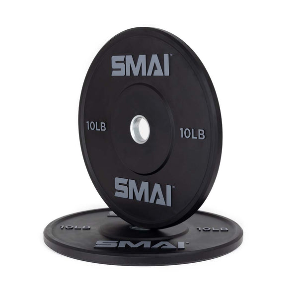 10lb Weight Lifting Plate Bumper Plate SMAI Pair Stacked 