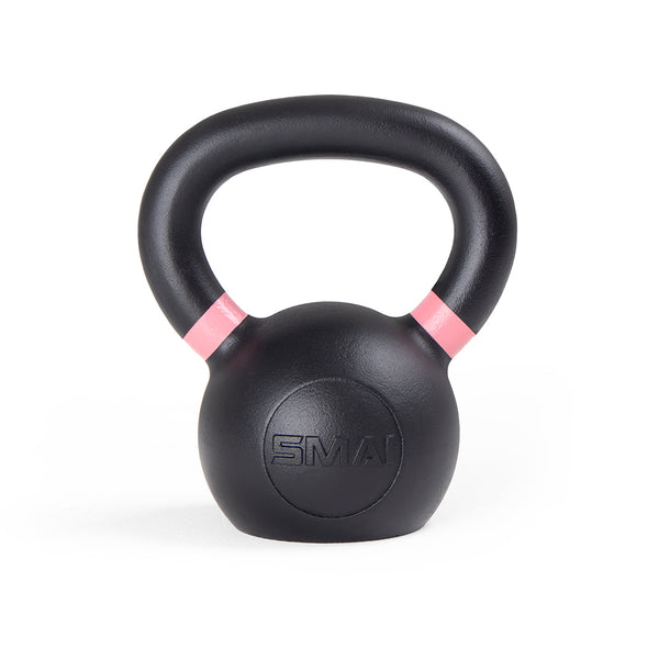 Cast Iron Kettlebell 18LB Pink Back View