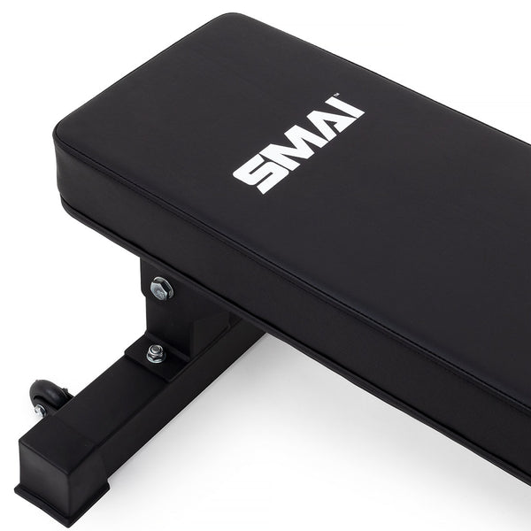 Flat Bench Close up of Pad SMAI Logo