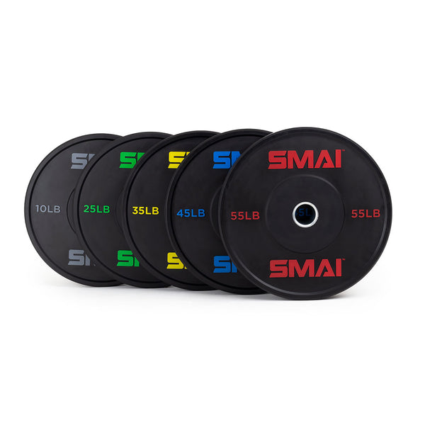Half Power Rack Weightlifting Package HD Bumper Plates