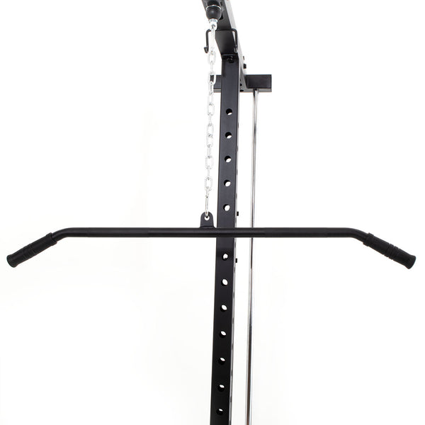 Half Power Rack With Plate Loaded Lateral Pull Down / Rower Lateral pulldown attachment 