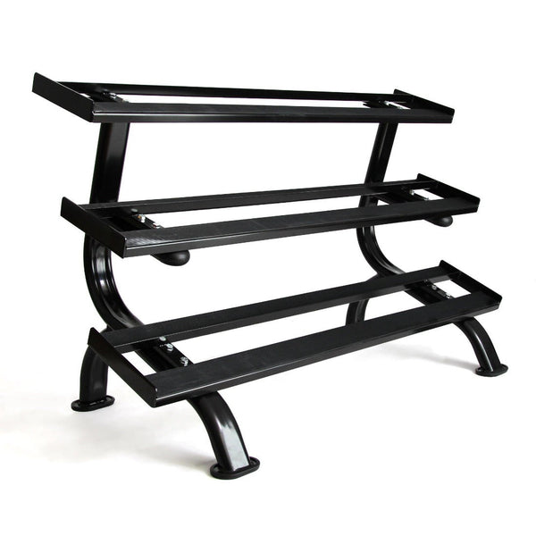 Rubber Hex Dumbbell Set 55lb-100lb (Pairs) with Storage Rack No weights