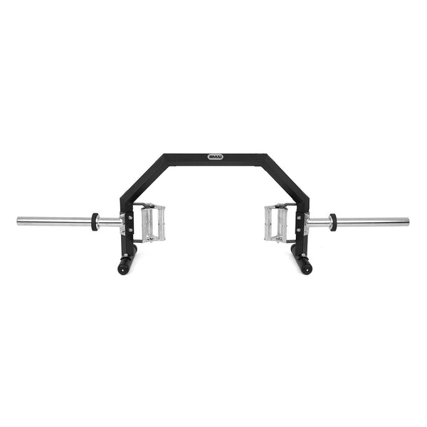SMAI Open Hex trap Bar - 3 Grip - On stands
