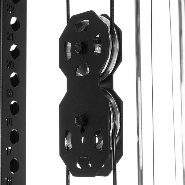 All In 1 Trainer - Power Rack w/ Cable Trainer, Smith Machine & Accessory Pack - Vanta Series Pully system
