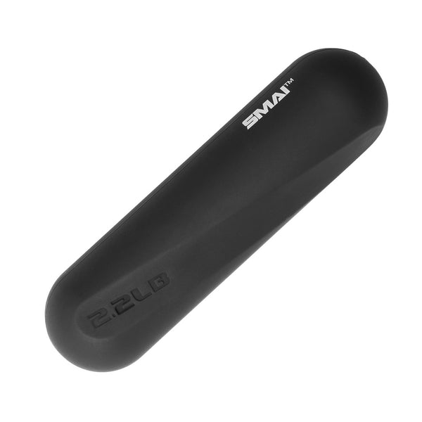 Silicone Black Hand Weights 2.2lb SMAI Grip detail