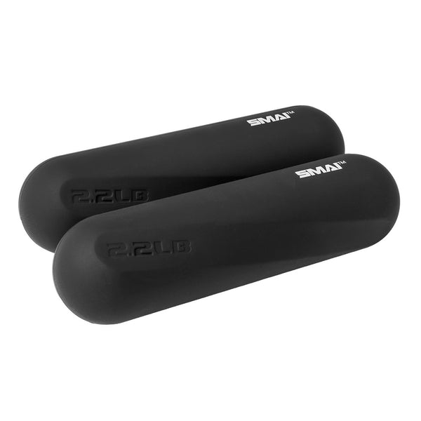 Silicone Black Hand Weights 2.2lb SMAI set of 2