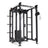 The SMAI USA Power Rack with Cable Machine & Accessories Pack – Vanta Series is a large, black multifunctional gym system with pull-up bars, plate holders, cable pulleys, and handles for versatile strength and resistance training.