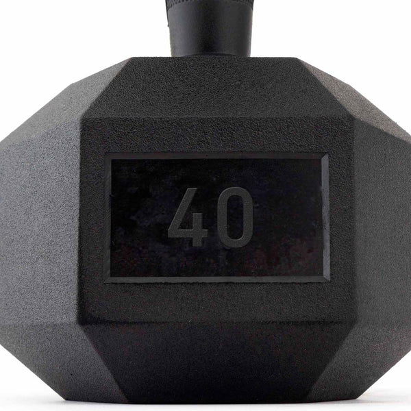 40lb rubber hex dumbbell weight identification