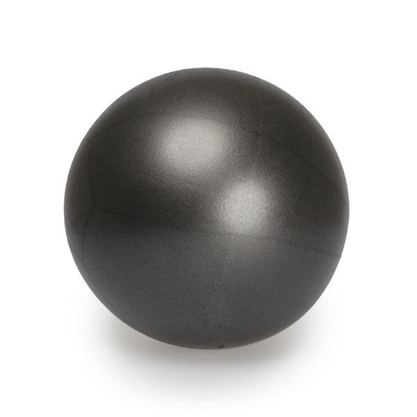 The SMAI USA Pilates Ball - 11inch features a smooth, shiny black surface and is ideal for balance training and core strengthening—displayed on a plain white background.