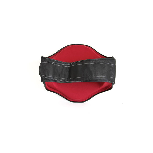 Elite85 Muay Thai Belly Pad Inside View closed strap