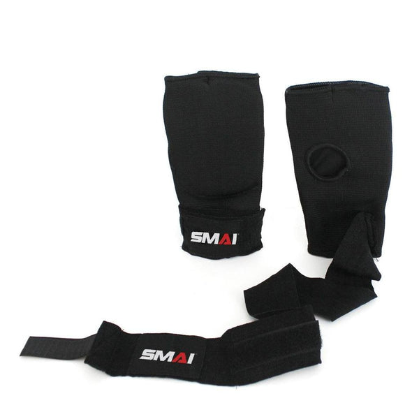Boxing Quick Hand Wraps Black Unraveled