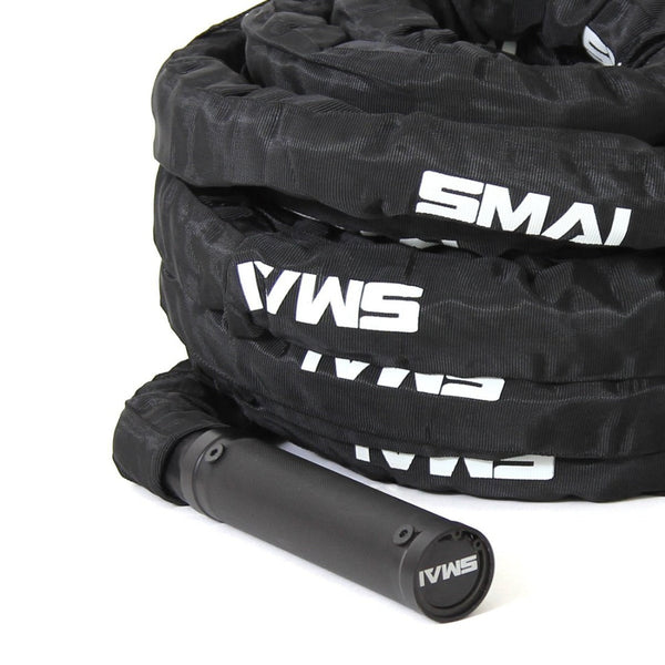 Compact Battle Rope - 10m x 38mm Close up of handle