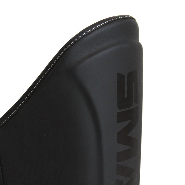 Elite85 Muay Thai Shin Guards Close up of top of shin