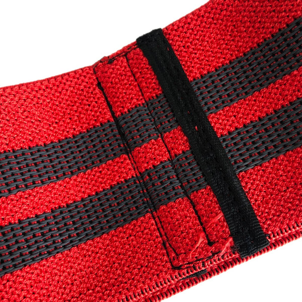 Knitted Mini Resistance Bands Red Inside Elastic