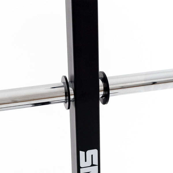 Bumper plate storage tree arms detail
