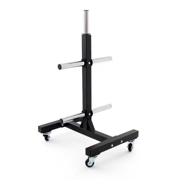 Rear of Bumper Plate storage tree with caster wheels SMAI