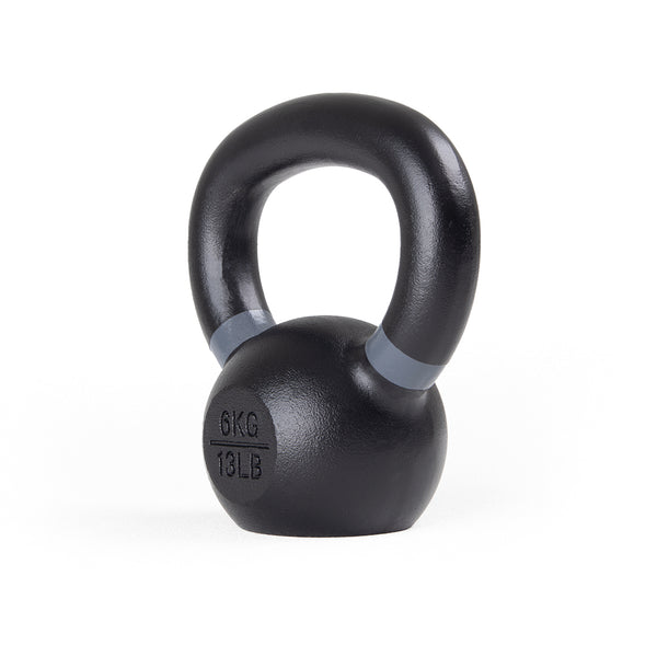 Cast Iron Kettlebell 13LB Grey Angle View