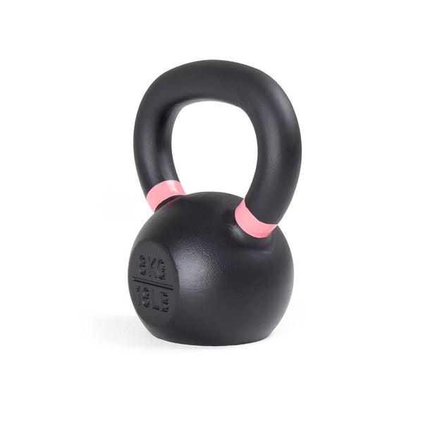 Cast Iron Kettlebell 18LB Pink Angle View