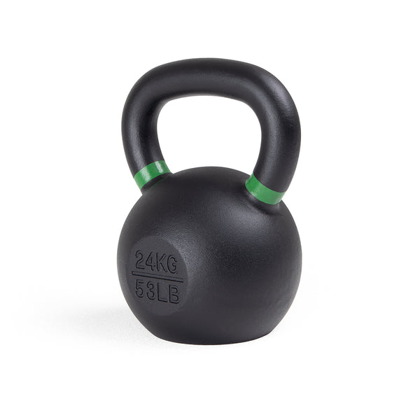Cast Iron Kettlebell 53LB Green Angle View