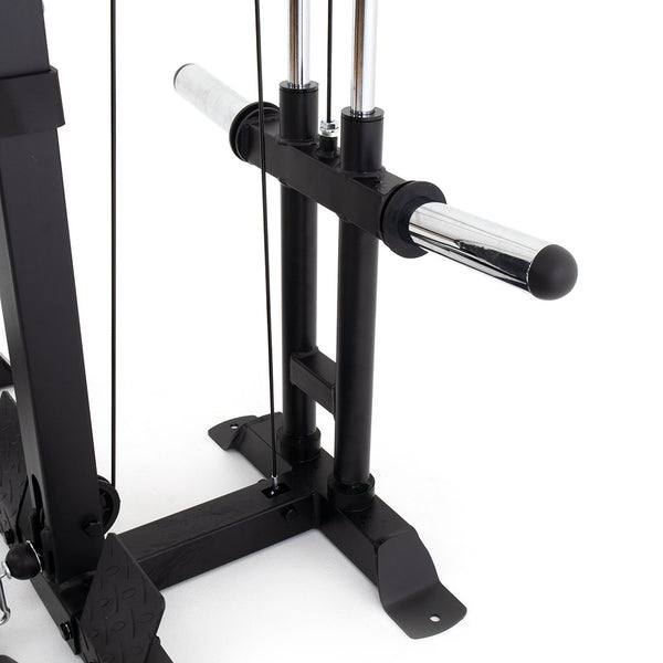 Half Power Rack With Plate Loaded Lateral Pull Down / Rower Cable sleeve attachment for Bumpe Plates