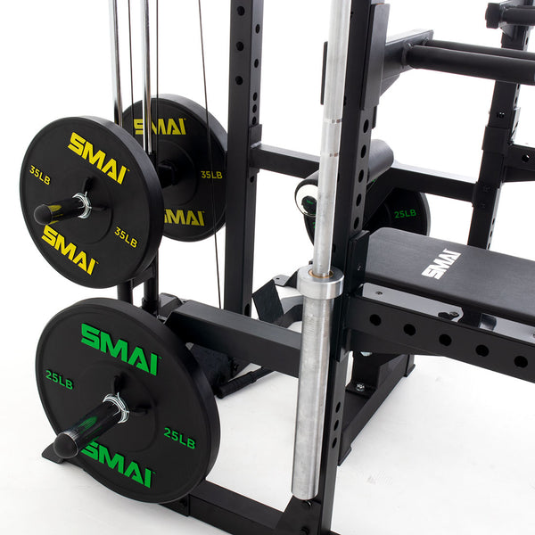 Half Power Rack Weightlifting Package Close up of Cable attachment