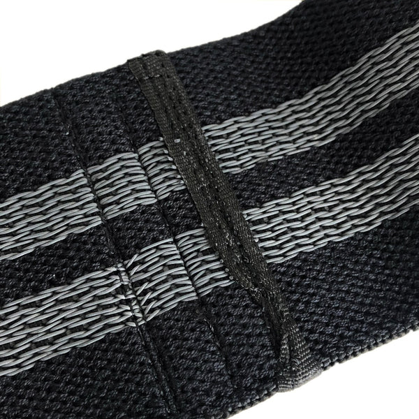 Knitted Mini Resistance Bands Black Inside Elastic