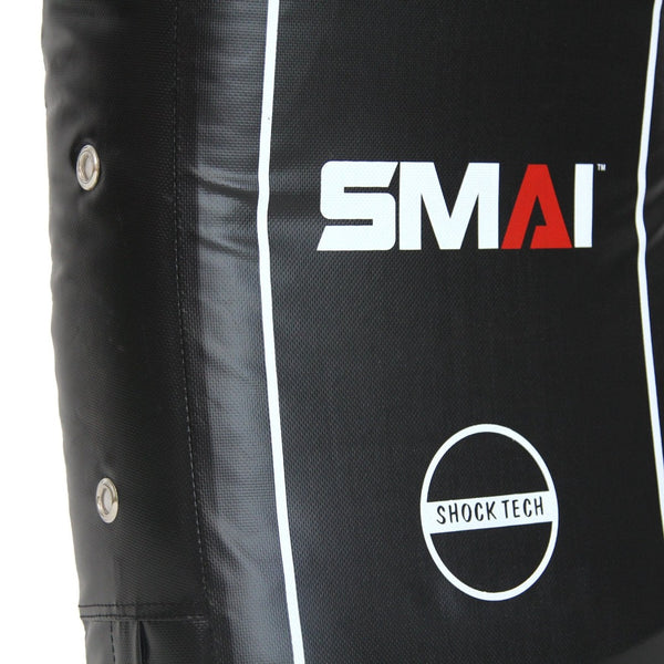 Shock Tech Curved Adult Shield Close up of SMAI logo Front View