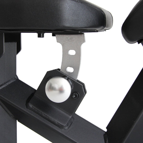 Gym Bench (Adjustable) Close up of seat adjustable knob