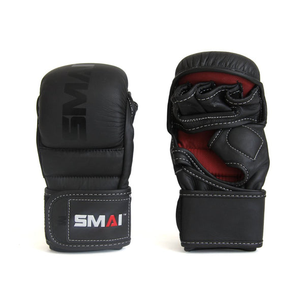 Elite85 MMA Hybrid Sparring Gloves 7oz Front and Back View